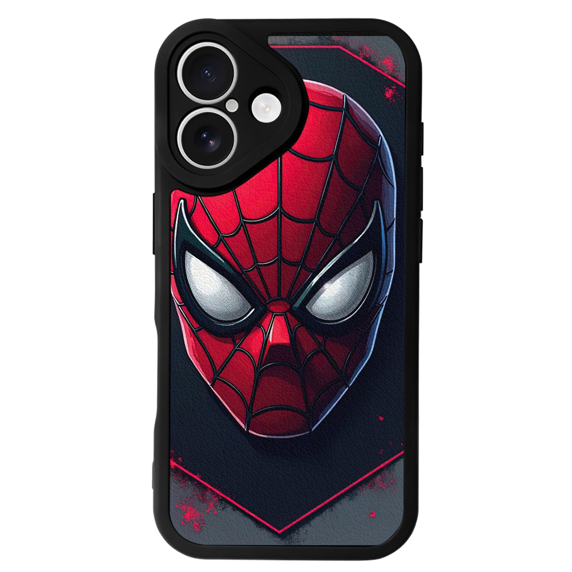 （画像用） Spider Man スパイダーマン 【iPhone 16シリーズ対応】シリコンスマホケース（レザー調） 材質：シリコン